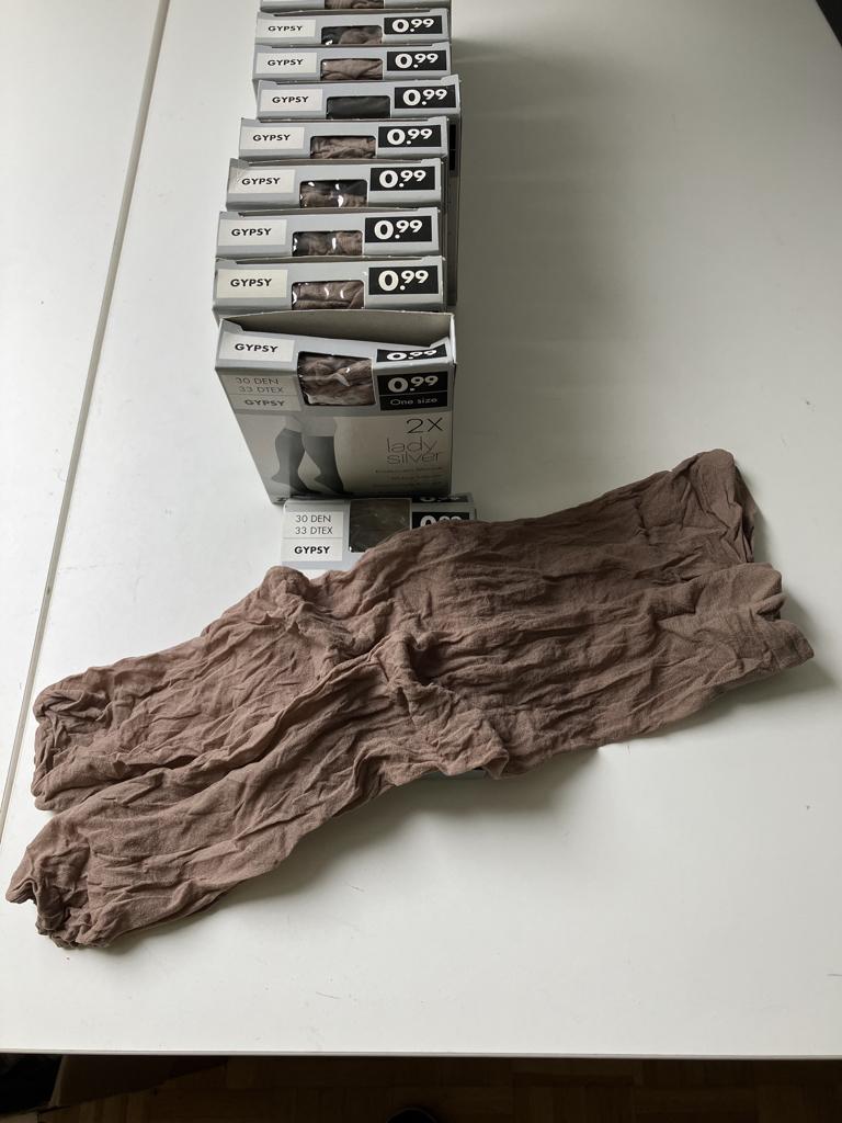 15 doosjes mousse kniekousen van 2 paar, Vêtements | Hommes, Chaussettes & Bas, Enlèvement ou Envoi, Neuf, Brun, Andere