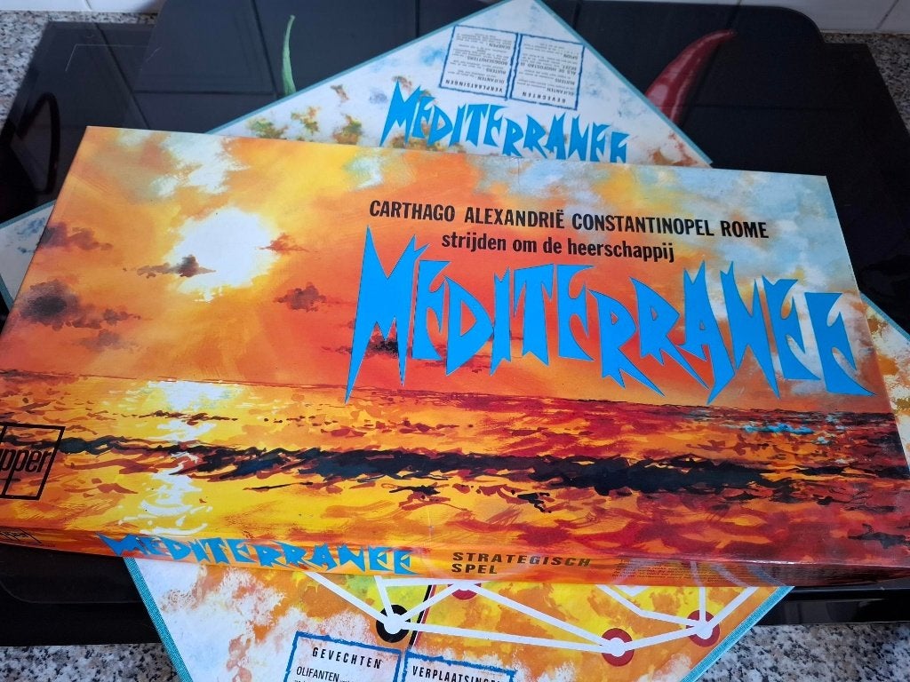 Mediterranée strategisch spel uit 1970, Hobby & Loisirs créatifs, Trois ou quatre joueurs, Enlèvement ou Envoi, Utilisé, Clipper