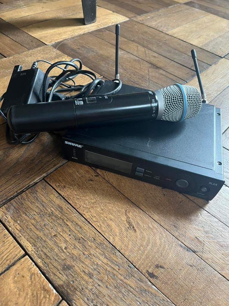2x Shure SLX4 wireless micro beta87 en gitaar, Enlèvement ou Envoi, Comme neuf