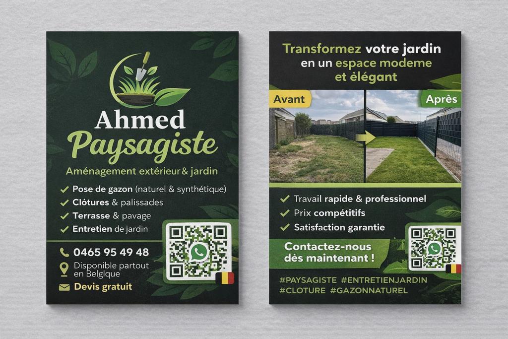 Ahmed paysagiste, Enlèvement ou Envoi, Neuf