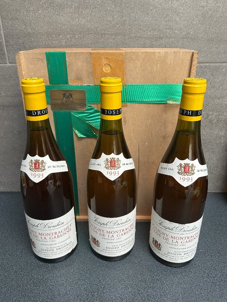 3 bouteilles de Puligny Montrachet clos de la Garenne 1993, Enlèvement ou Envoi, Neuf, Pleine