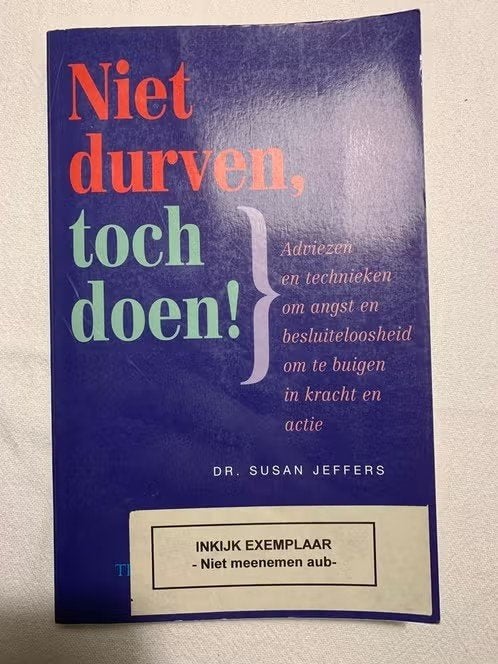 Dr. Susan Jeffers - Niet durven, toch doen! -, Ophalen