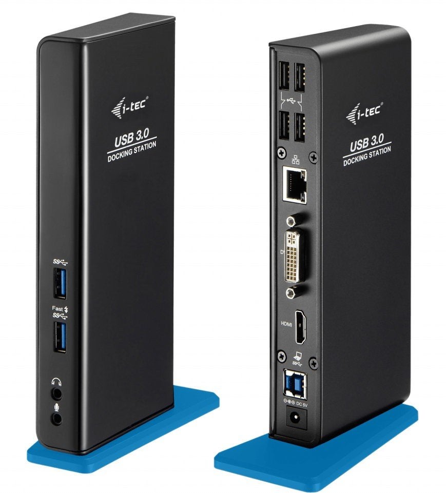 i-tec USB 3.0 Dual Docking Station USB Charging Port, Enlèvement ou Envoi, Utilisé, Station d'accueil, Portable