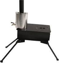 Tent stove frontier met waterkoker., Ophalen