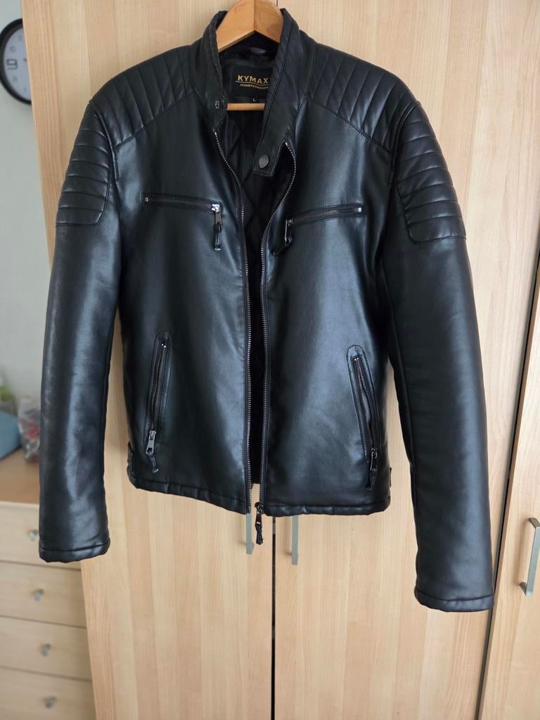 Heren leren jas maat L   nieuw, Kleding | Heren, Ophalen, Maat 52/54 (L)