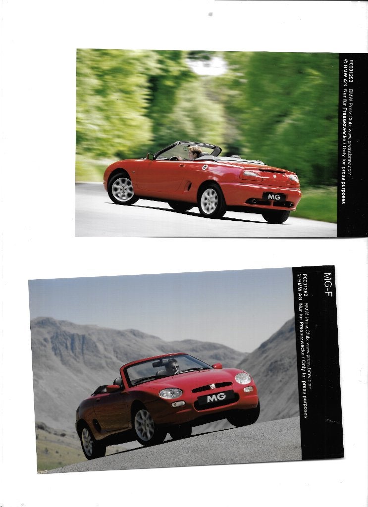 MG TF,  fabrieksfoto's, Ophalen of Verzenden, Zo goed als nieuw, Overige merken