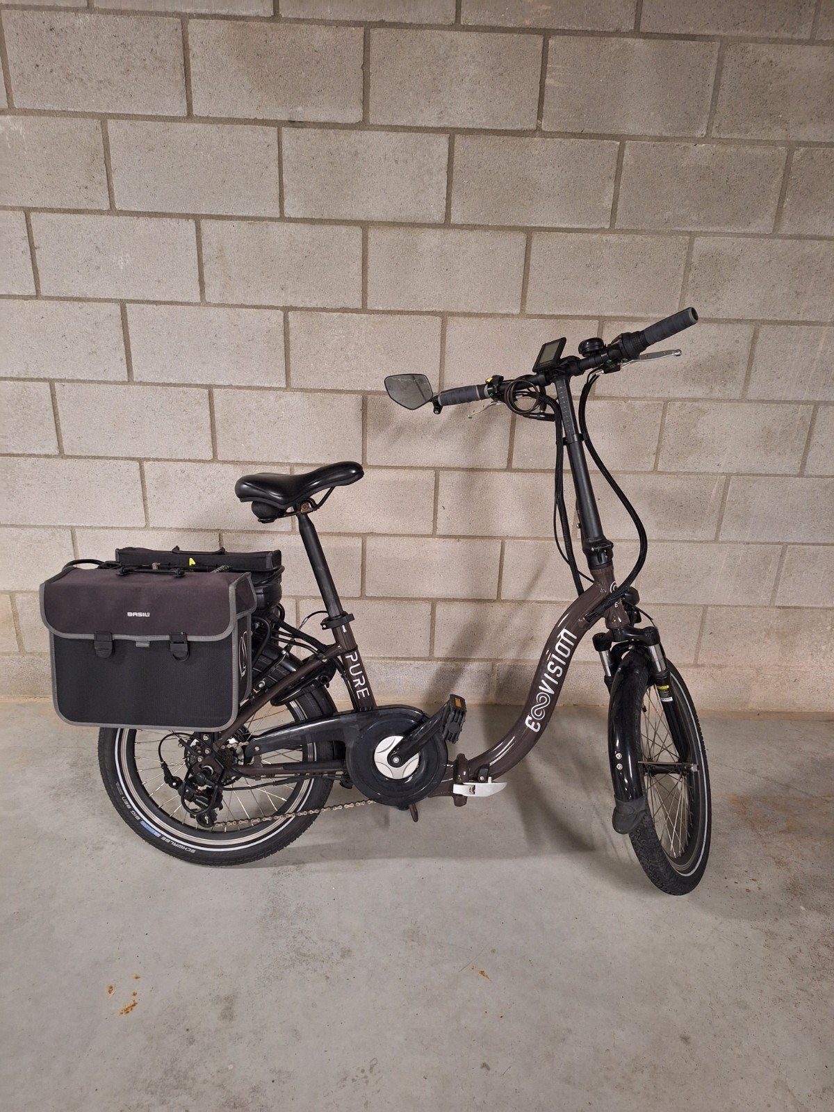 Elektrische mini fiets van het merk E-vision pure., Fietsen en Brommers, Elektrische fietsen, Ophalen, Zo goed als nieuw, 50 km per accu of meer