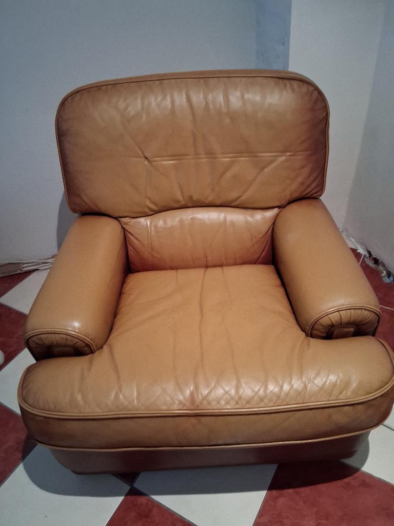Fauteuil, Enlèvement, Utilisé, Cuir