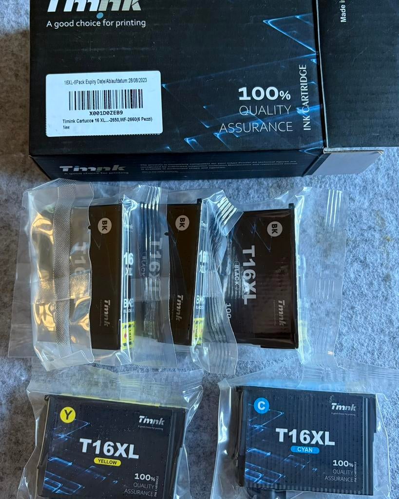 Lot cartouches encre T16XL (compatibles Epson) – neuves, Enlèvement ou Envoi, Comme neuf