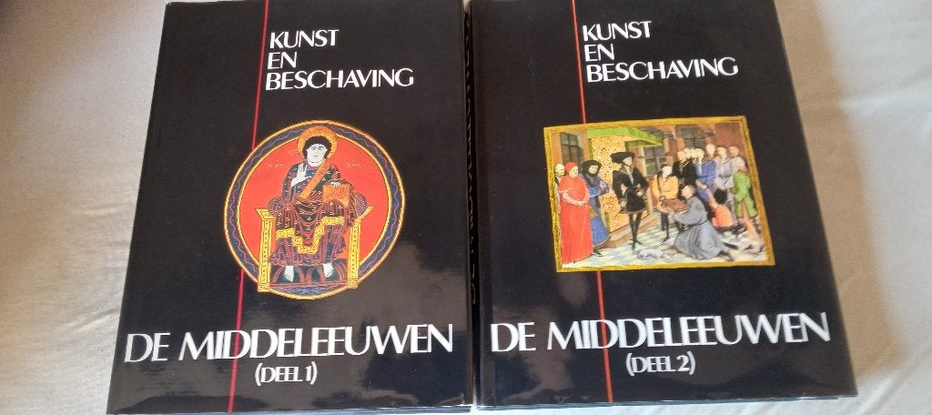 artis-historia kunst en beschaving de middeleeuwen 1 en 2, Boeken, Ophalen of Verzenden, Zo goed als nieuw, Prentenboek