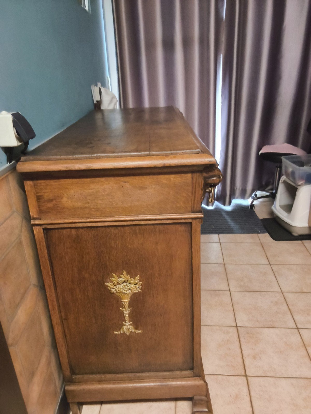 Mechelse buffetkast  L130 B60 H105 + Spiegel 140 80, Ophalen