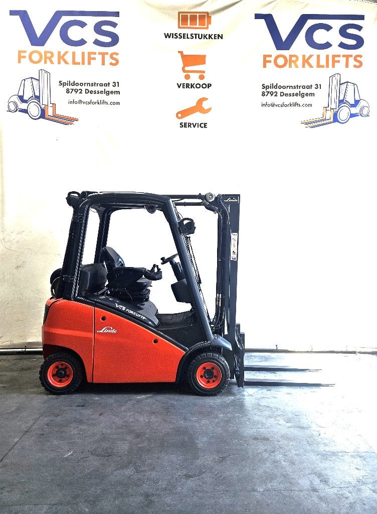 LINDE HEFTRUCK 1,8 ton triplex + side shift met garantie, Ophalen, LPG, Heftruck