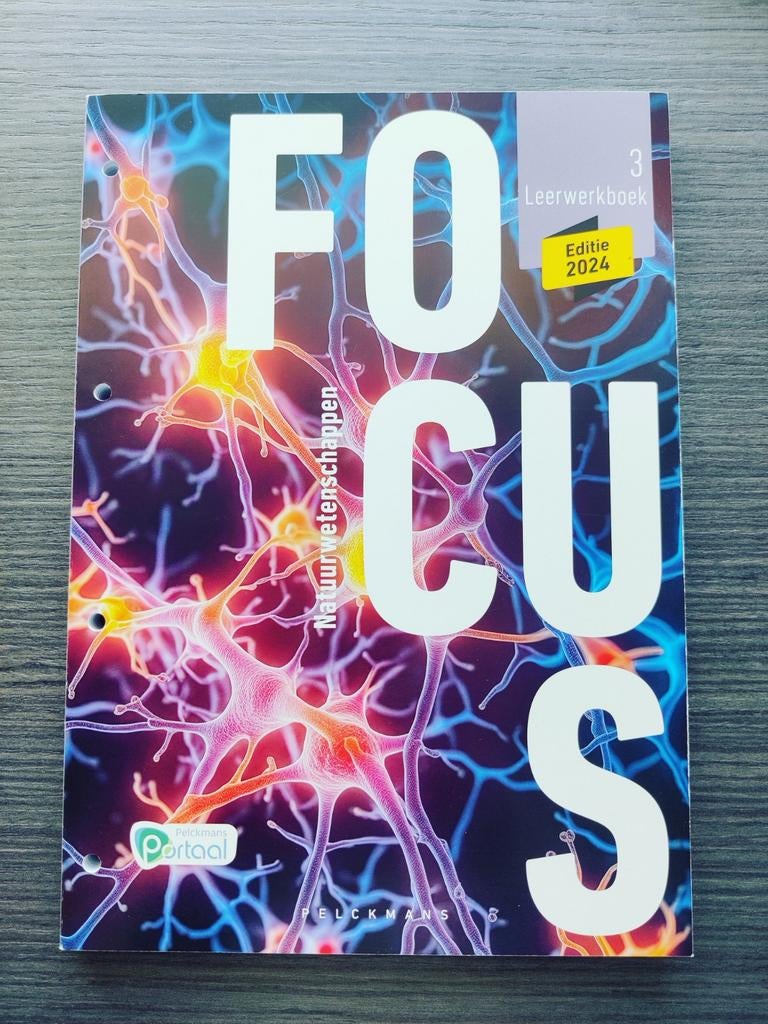 Focus Natuurwetenschappen 3 Leerwerkboek (editie 2024) (incl, Livres, Livres scolaires, Enlèvement, Neuf, Secondaire, Physique