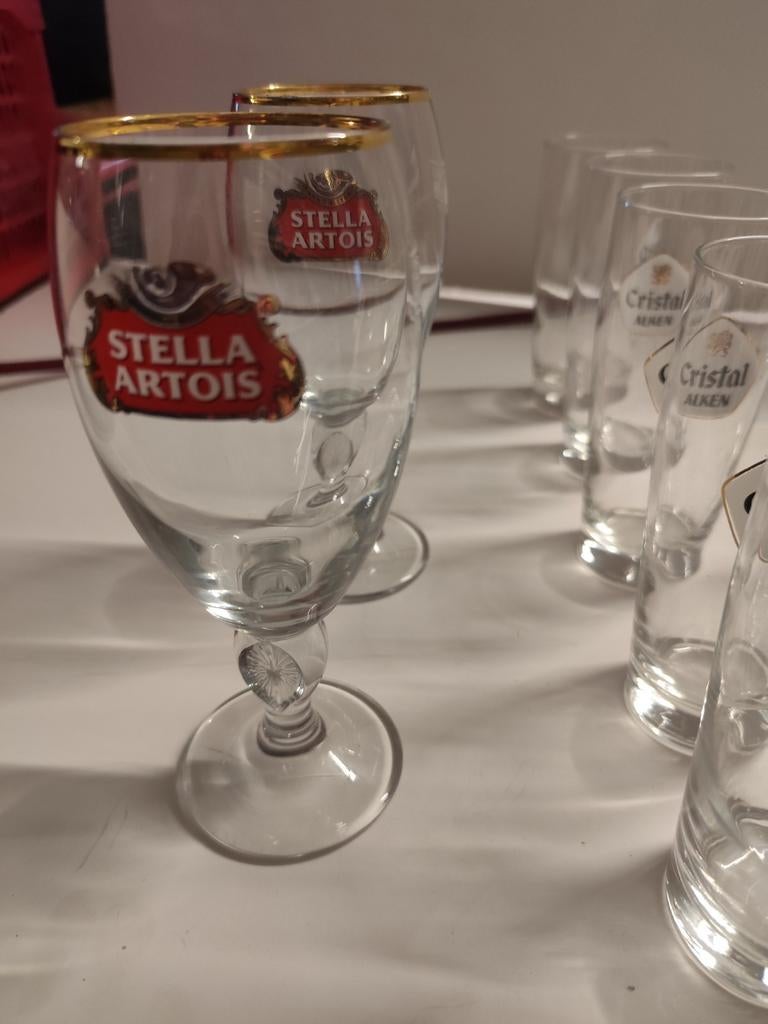 Stella Artois glazen. 0,25 cl., Verzamelen, Glas en Drinkglazen, Ophalen, Nieuw