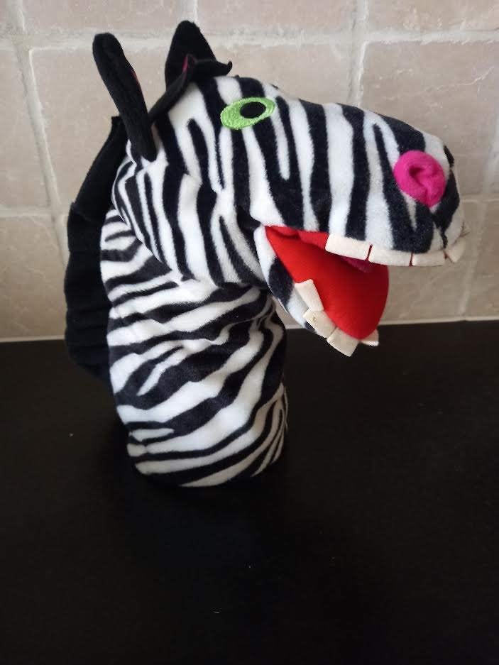 handpop Zebra, Kinderen en Baby's, Ophalen of Verzenden, Zo goed als nieuw