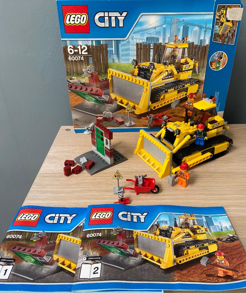 lego bulldozer 60074, City, Lego, Ophalen of Verzenden, Complete set