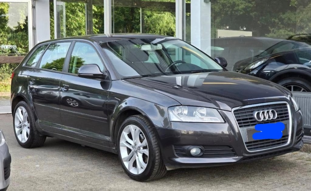 Audi A3 Sportback 1.6 TDi, Auto's, Euro 5, Zwart, Zwart, 5 deurs