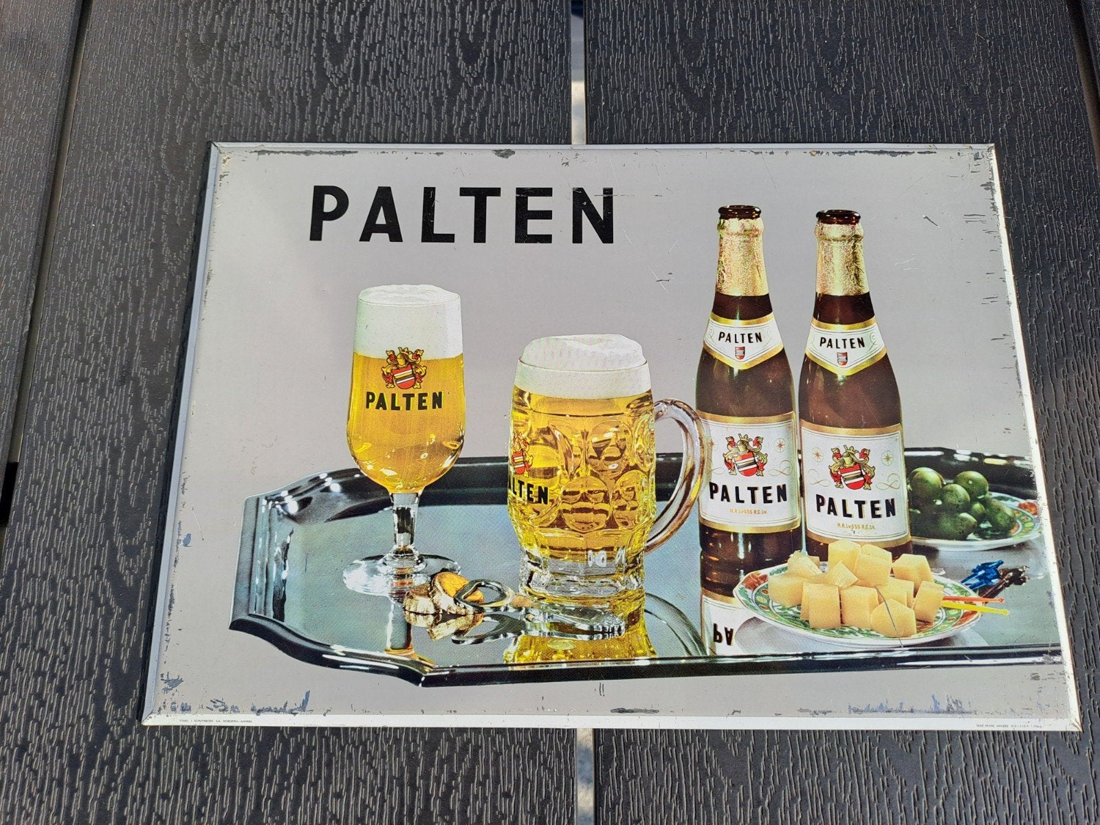 reclame bord Palten  1966, Verzamelen, Ophalen of Verzenden