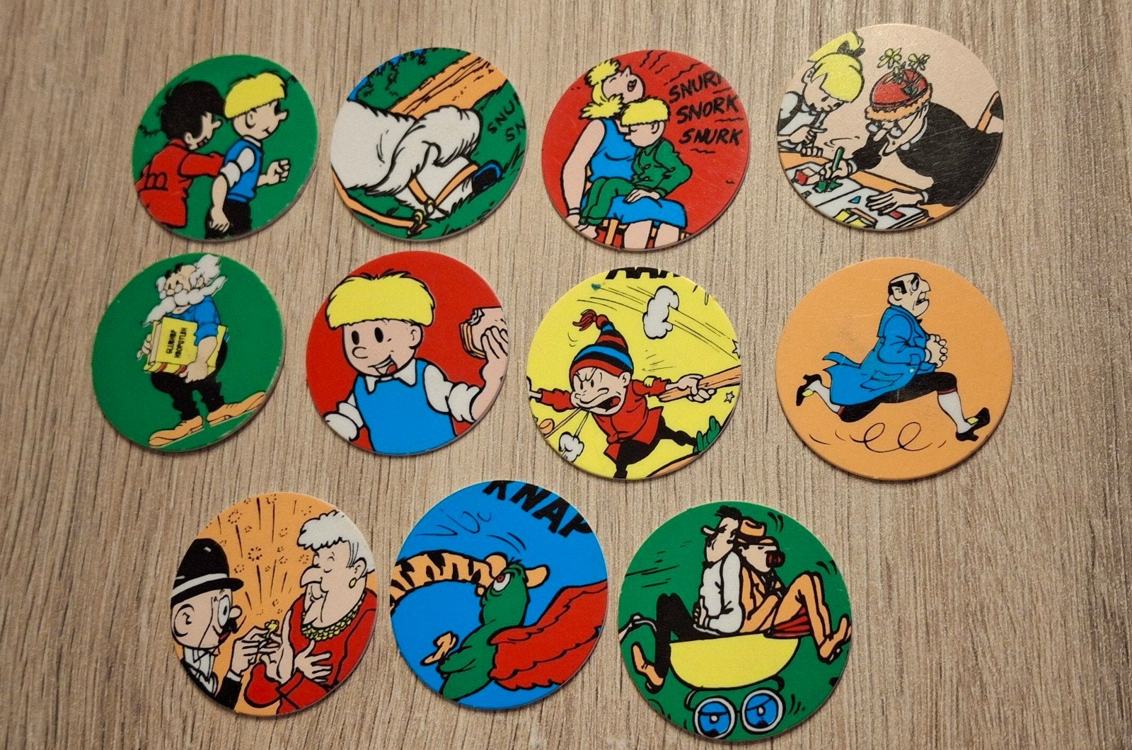 Jommeke Flipjes, personnage de dessin animé Lot Flippo, Collections, Flippos, Enlèvement ou Envoi, Flippos en vrac