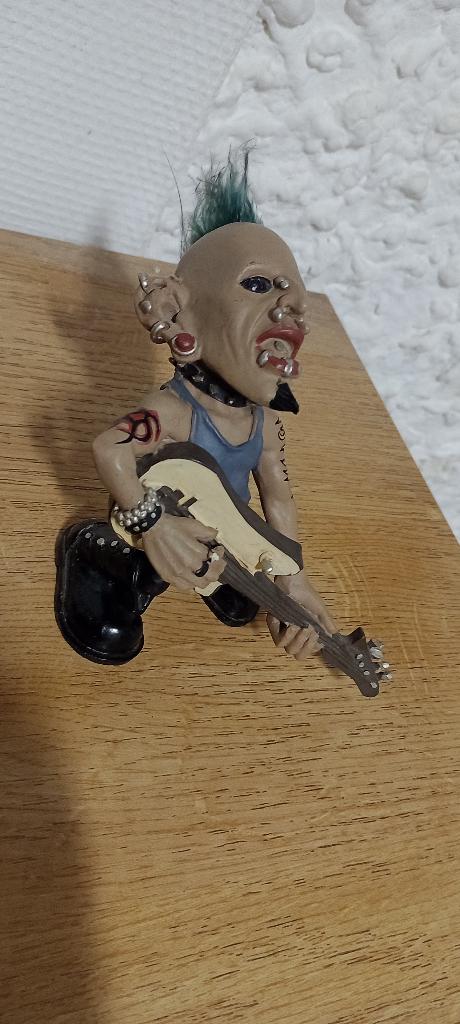 Figurine Punk Rock Vintage - Musicien Guitariste Collector, Enlèvement ou Envoi, Utilisé, Humain