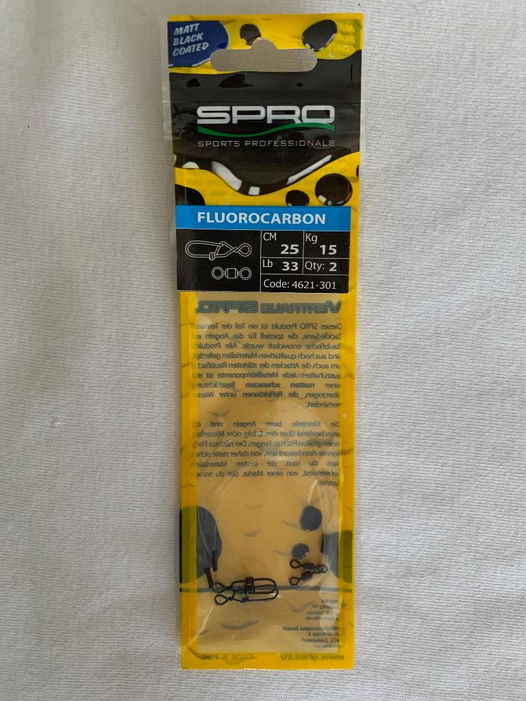 Spro Fluorocarbon Onderlijnen 25cm 15kg, Watersport en Boten, Hengelsport | Roofvissen, Ophalen of Verzenden, Nieuw, Overige typen