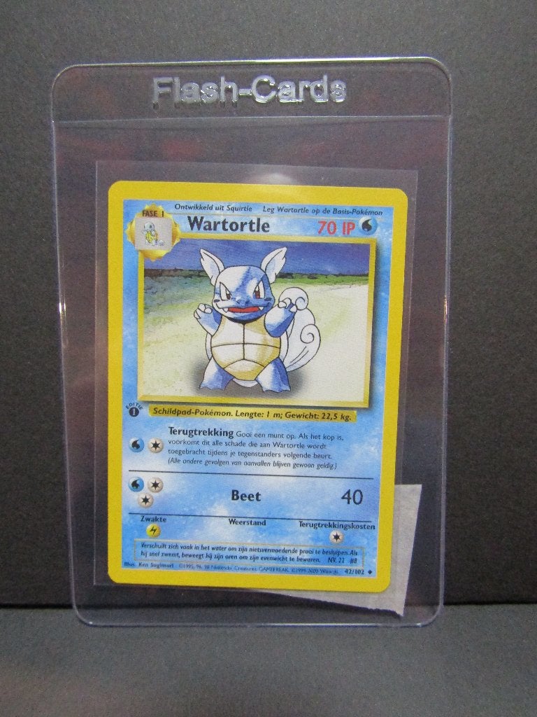 Wartortle 42/102 1st edition Base set uit 1999, Hobby en Vrije tijd, Ophalen, Losse kaart