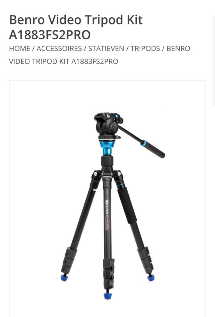Kit vidéo Tripod Benro, Enlèvement
