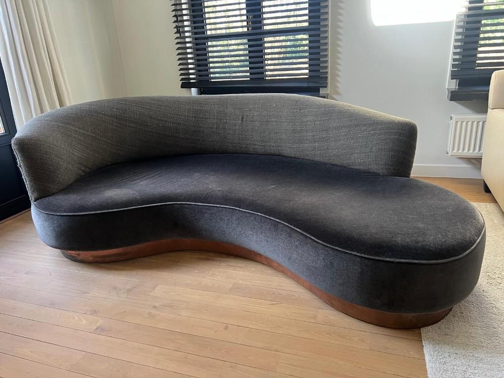 Design curved sofa / organische zetel in Kagan-stijl, Huis en Inrichting, Zetels | Zetels, Ophalen, Gebruikt