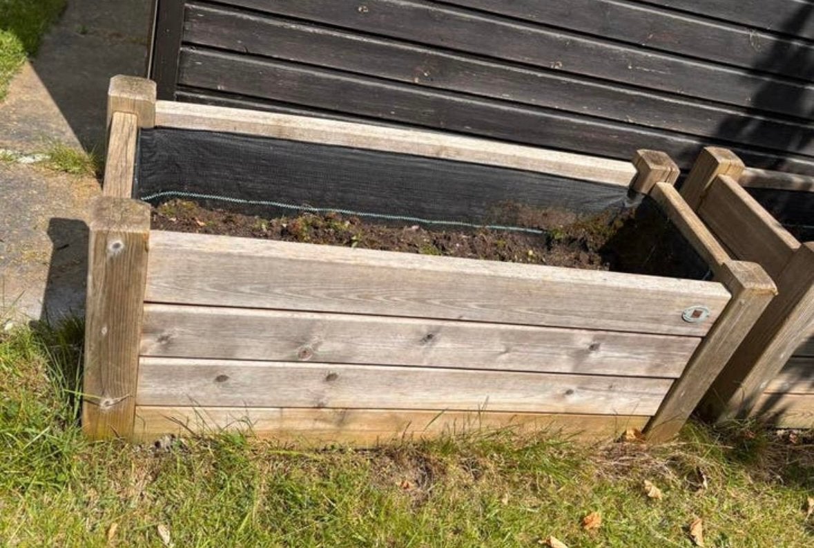 Bac a fleur en teck - Marque Talen - 40*100, Enlèvement, Comme neuf, Bois