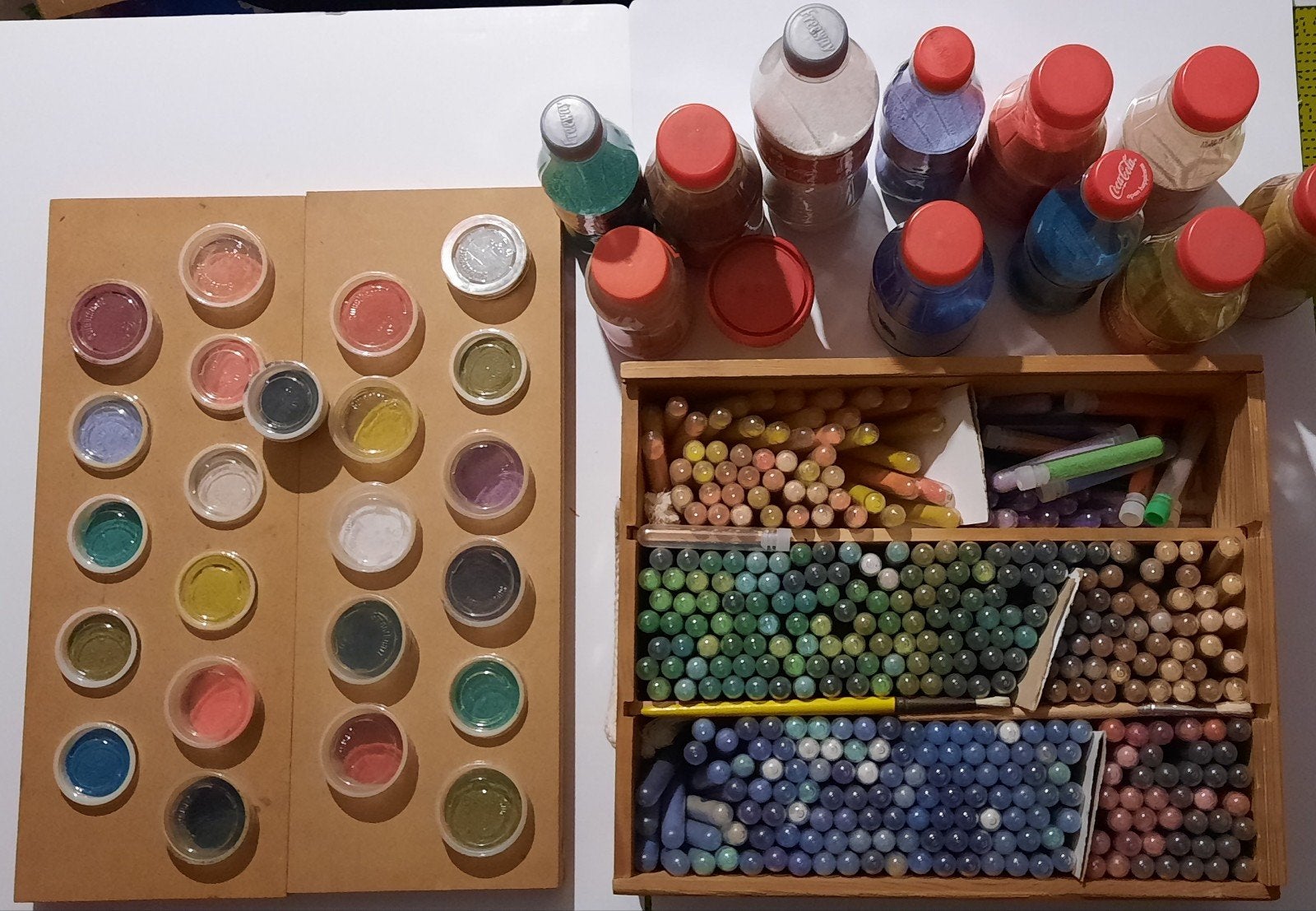 Gekleurd zand voor knutselkaarten, Hobby & Loisirs créatifs, Cartes | Fabrication, Enlèvement