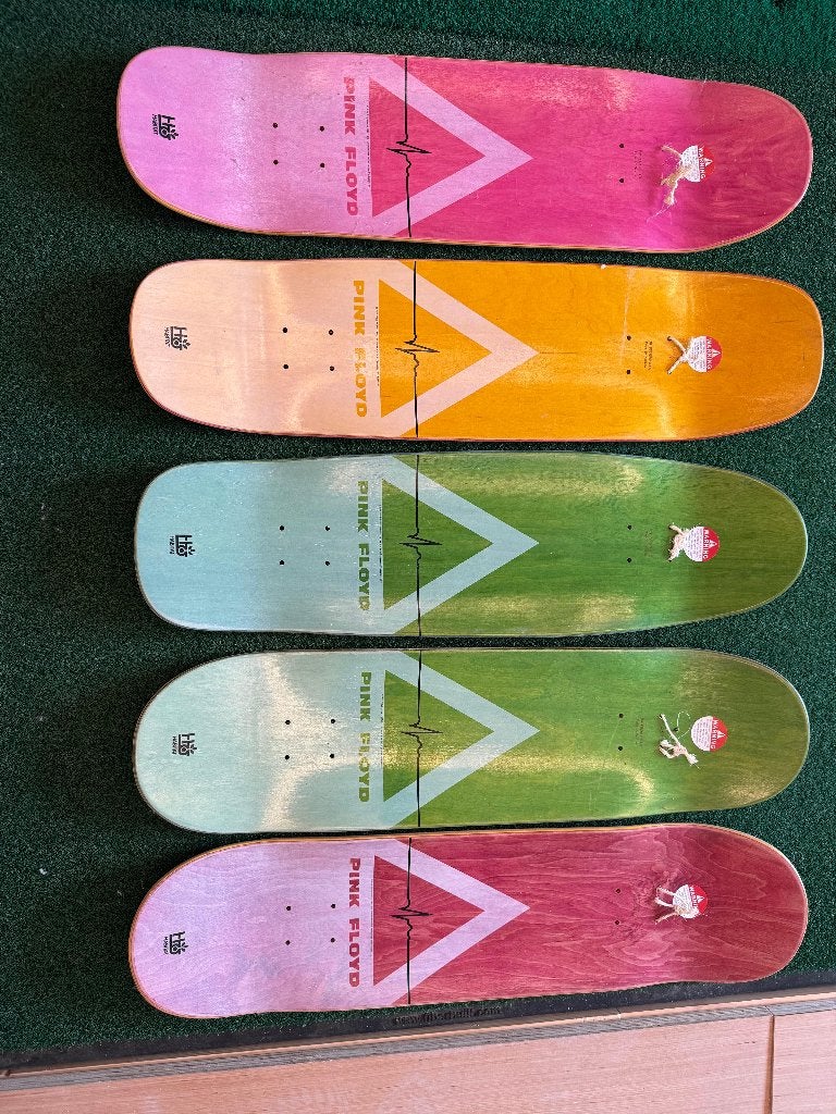 Pink Floyd skateboard decks HABITAT set van 5, Ophalen of Verzenden, Zo goed als nieuw, Skateboard