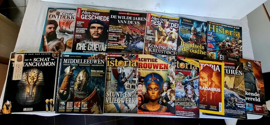 25 boeken/tijdschreften van HISTORIA in het NEDERLANDS., Enlèvement, 14e siècle ou avant, Comme neuf, Europe