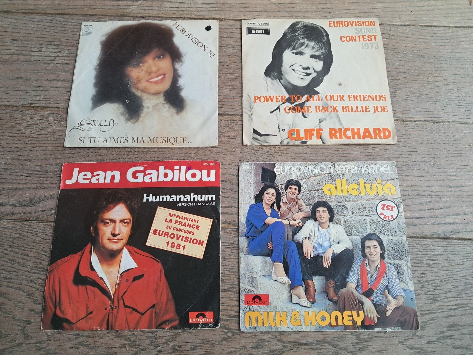 singles retro Eurovision Songfestival liedjes, psingles retr, Ophalen of Verzenden