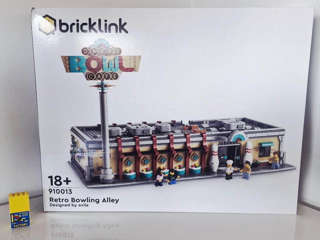 Lego 910013 Bricklink Rétro Bowling Allée de bowling (rare!), Neuf, Non ouvert/scellé, Lego, Ensemble complet