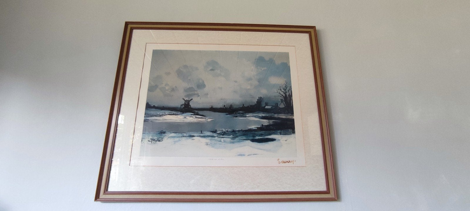 Litho Albert Saverys, Antiek en Kunst, Ophalen, Origineel