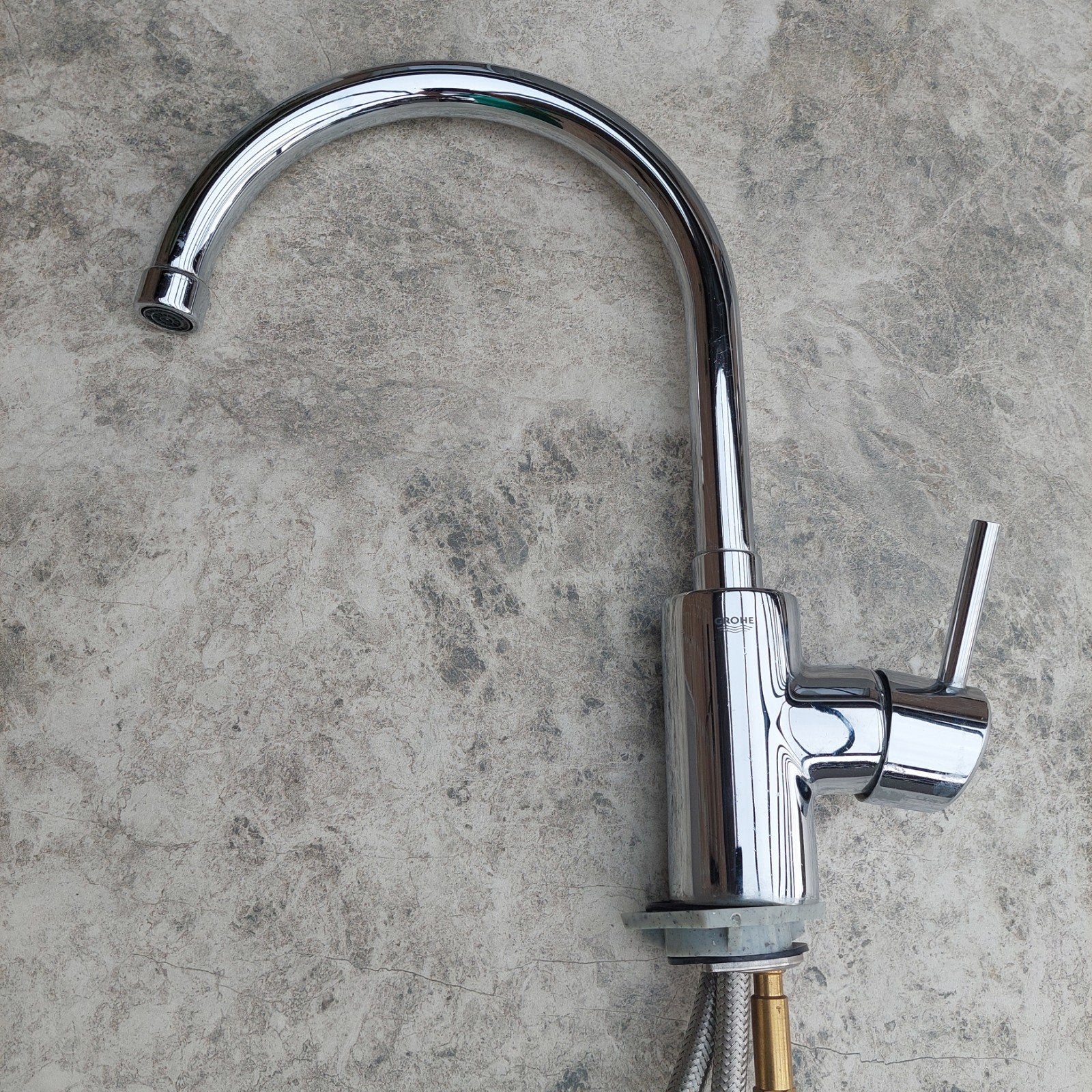keukenkraan Rvs Grohe, Ophalen, Gebruikt, Chroom, Kraan