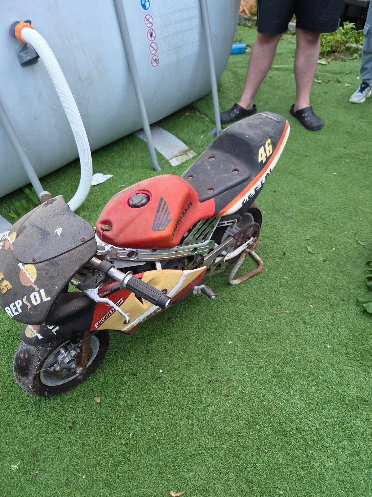 pit bike a redémarrer, Ophalen, Gebruikt