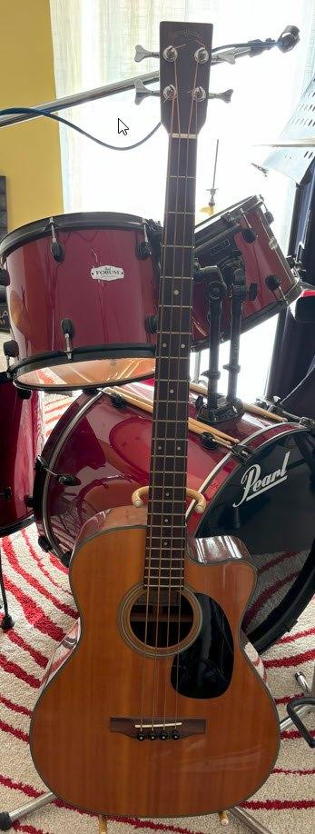 Akoestische bas Sigma BMC 1STE, Musique & Instruments, Instruments à corde | Guitares | Basses, Enlèvement, Comme neuf, Semi-acoustique