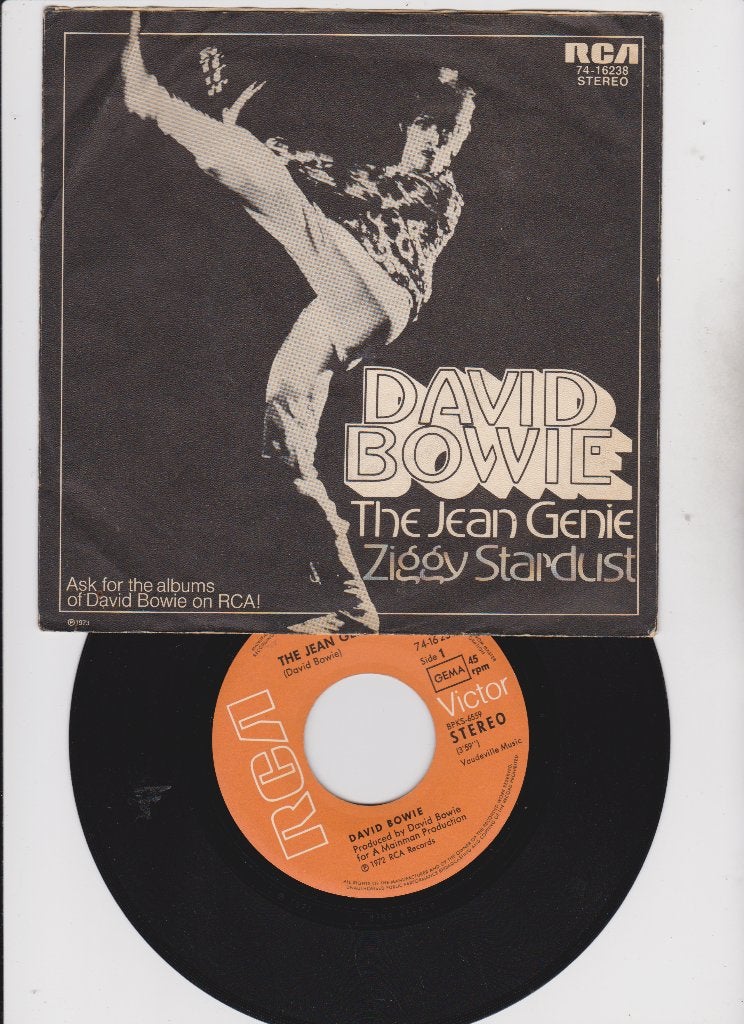 David Bowie ‎– The Jean Genie  Glam Rock 1973  nMINT, CD & DVD, Vinyles Singles, Enlèvement ou Envoi, Single, Comme neuf, 1970 - 1979