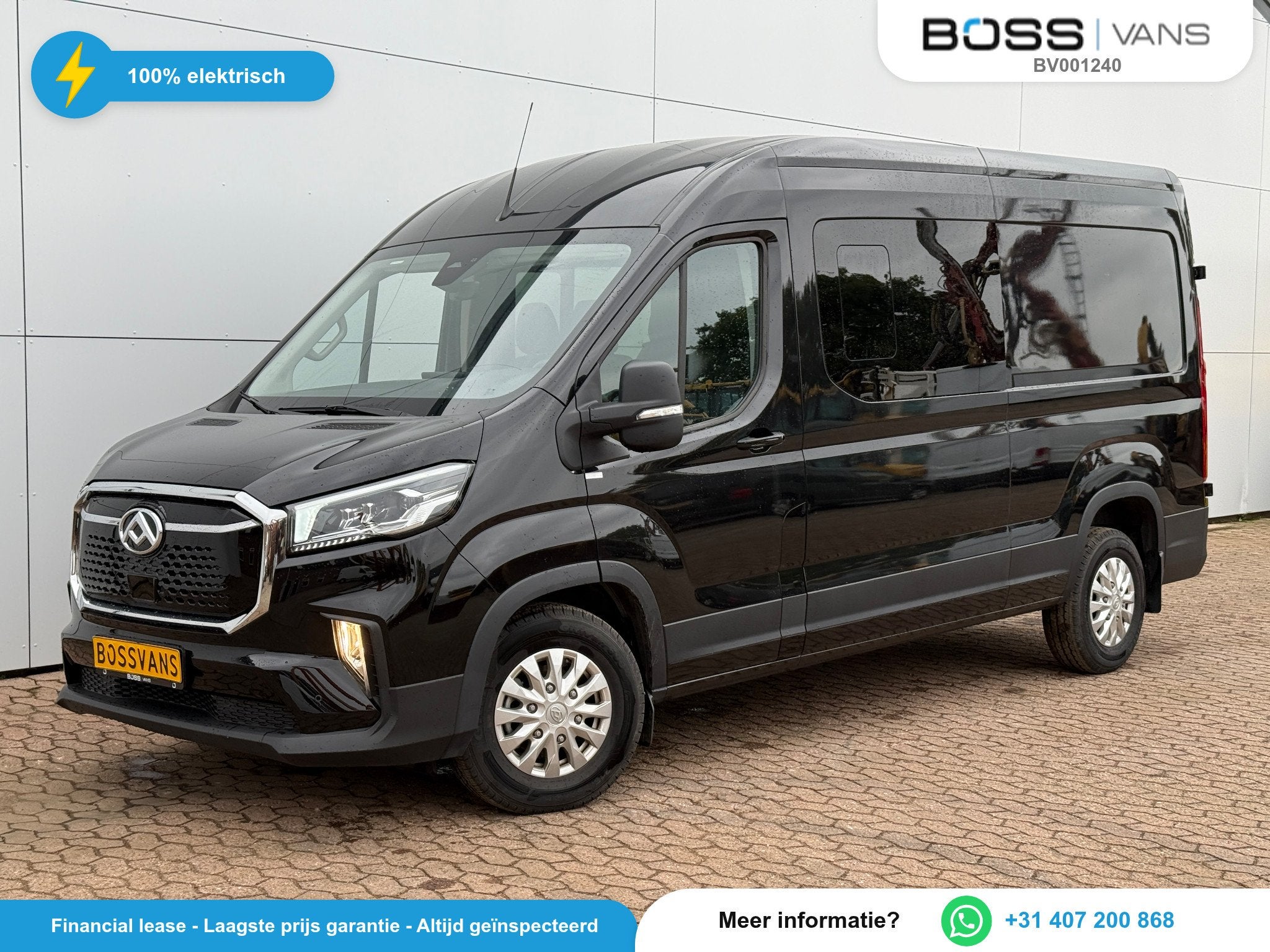 Nieuw model! Dubbele Cabine 7 Stoelen 300km WLTP L3H2 Adapti, Auto's, Automaat, 0 cilinders, Gebruikt, Maxus