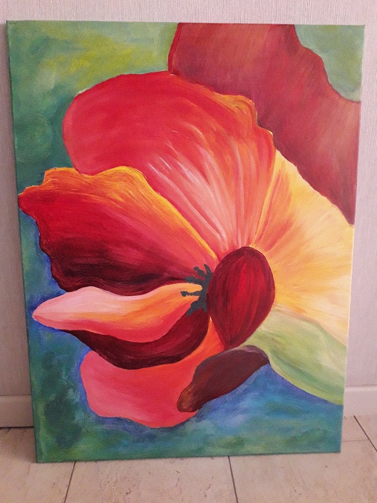 modern schilderij, Antiquités & Art, Art | Peinture | Moderne, Enlèvement, Peinture acrylique, Abstrait