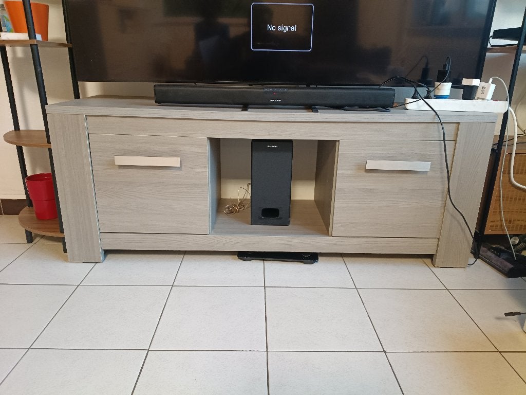 table de télévision, Maison & Meubles, 25 à 50 cm, Chêne, Comme neuf, Enlèvement