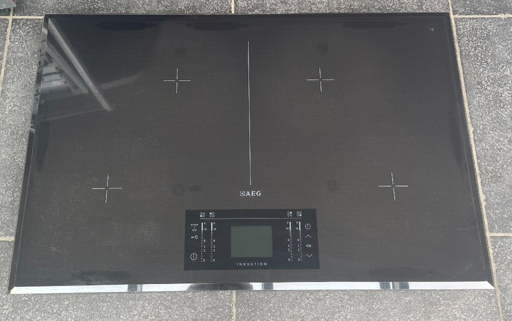 AEG inductie kookplaat, Elektronische apparatuur, Kookplaten, Ophalen, Gebruikt, 4 kookzones, Inbouw
