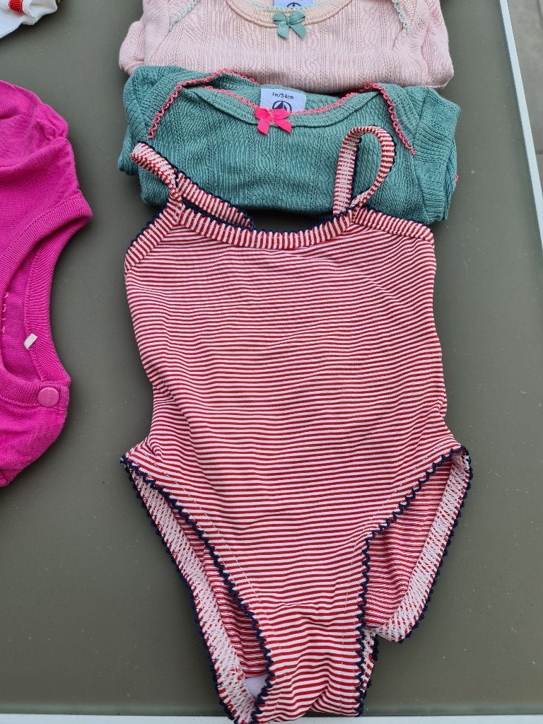 badpak, zwembroek, bikini, Petit Bateau 6m/67cm, Enlèvement, Avant