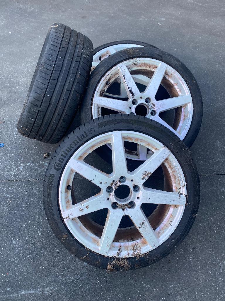 Mercedes w204 AMG 18 inch velgen, Ophalen, Velg(en)