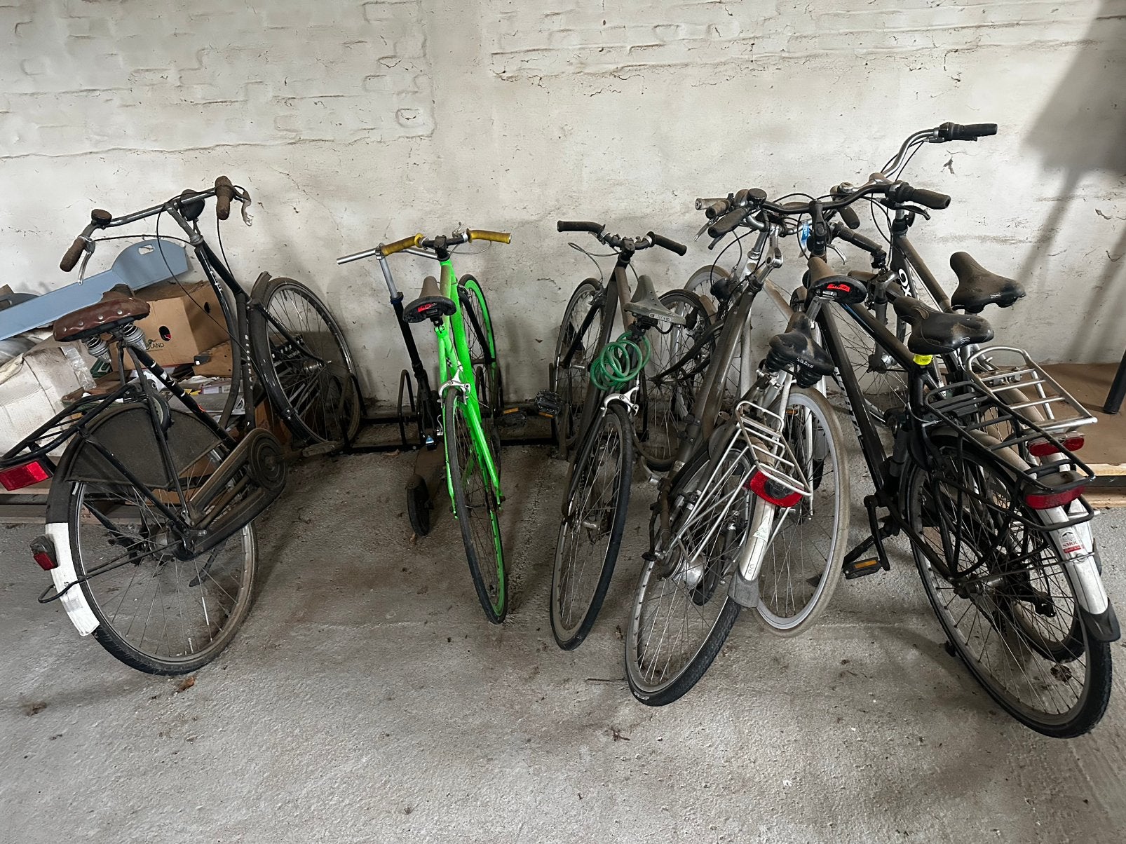 Partij fietsen, Ophalen, Gebruikt