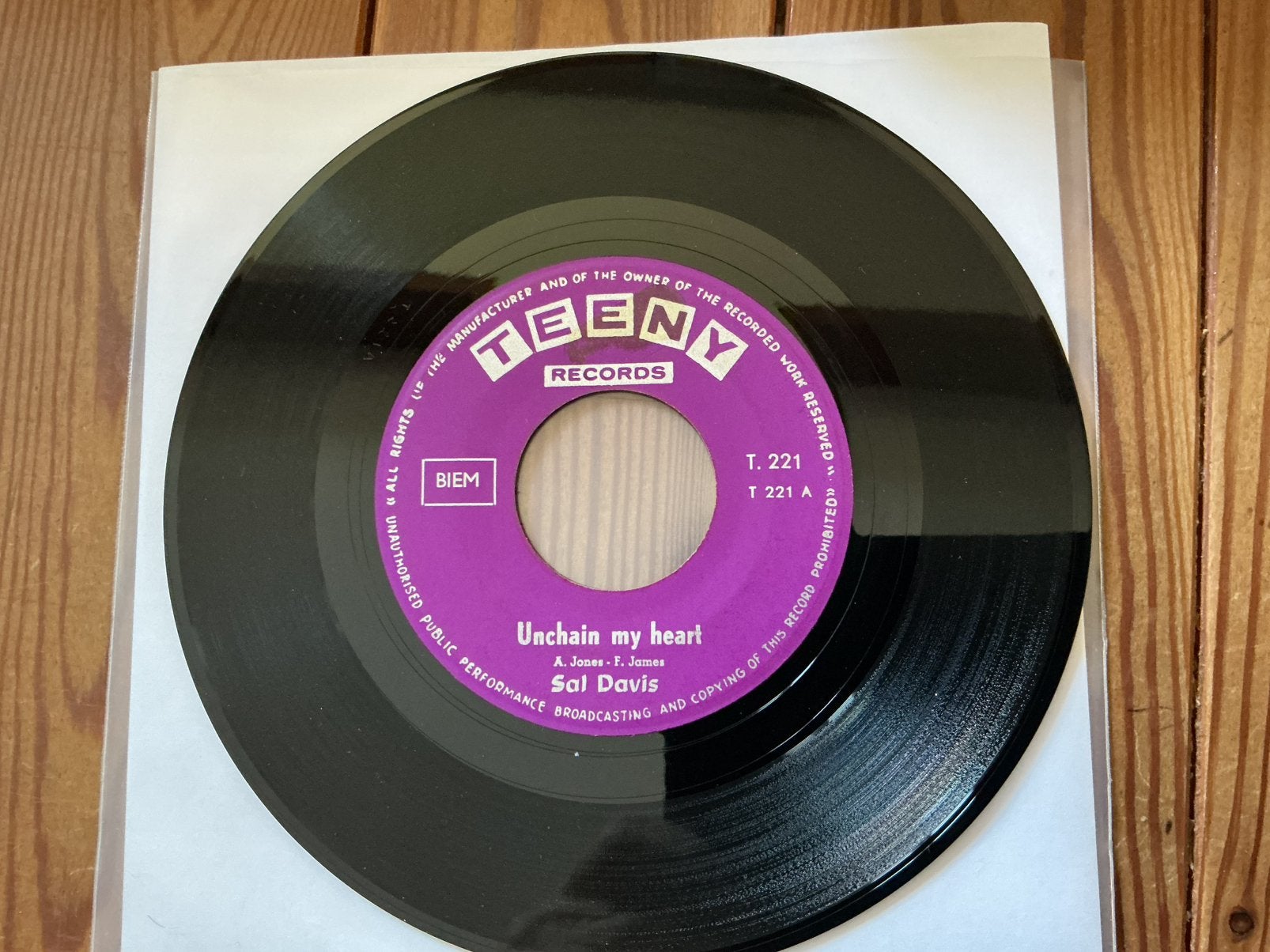 7 » Sal Davis - Déchaînez mon cœur, CD & DVD, Vinyles | R&B & Soul, Enlèvement ou Envoi, Utilisé