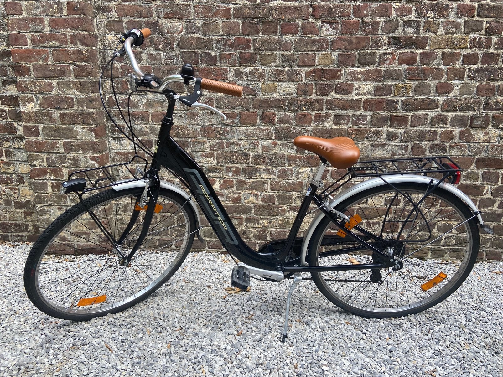 Meisjes/dames fiets adriatica retro zwart kader 43, Fietsen en Brommers, Ophalen, Zo goed als nieuw, Overige merken, Versnellingen