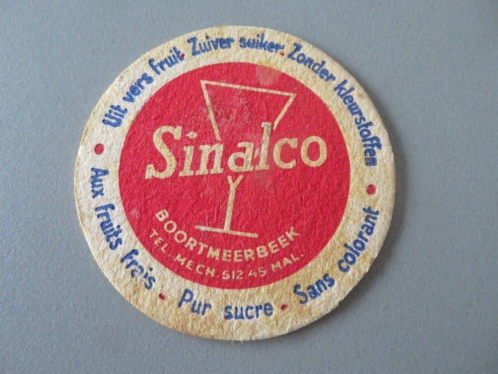 bierviltje Sinalco Boortmeerbeek, Verzamelen, Ophalen of Verzenden, Zo goed als nieuw, Viltje(s), Overige merken