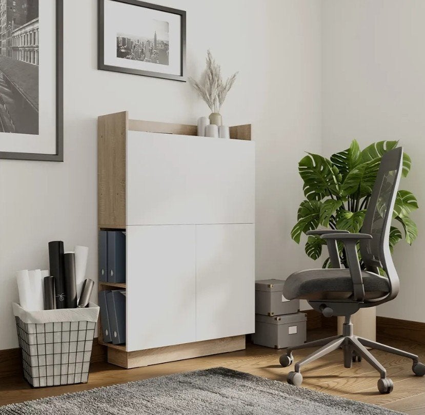 Computerkast, Maison & Meubles, Armoires | Meubles ordinateur, Autres essences de bois, 70 à 120 cm, Modern, simpel, ideaal voor PC